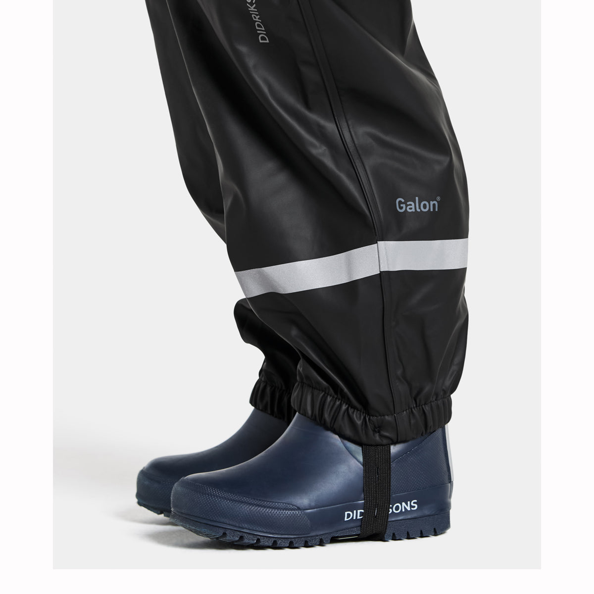 Didriksons Plaskeman Kids Waterproof PU Dungarees (Navy)