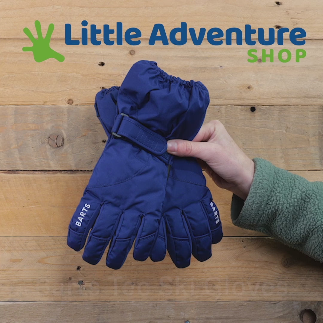 Video review of Barts Kids Tec Ski Gloves in blue