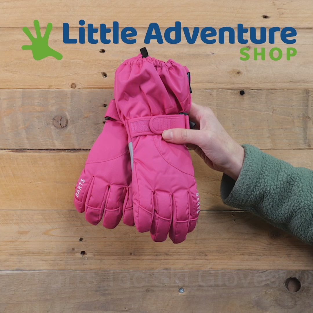 Video review of Barts Kids Tec Ski gloves in pink