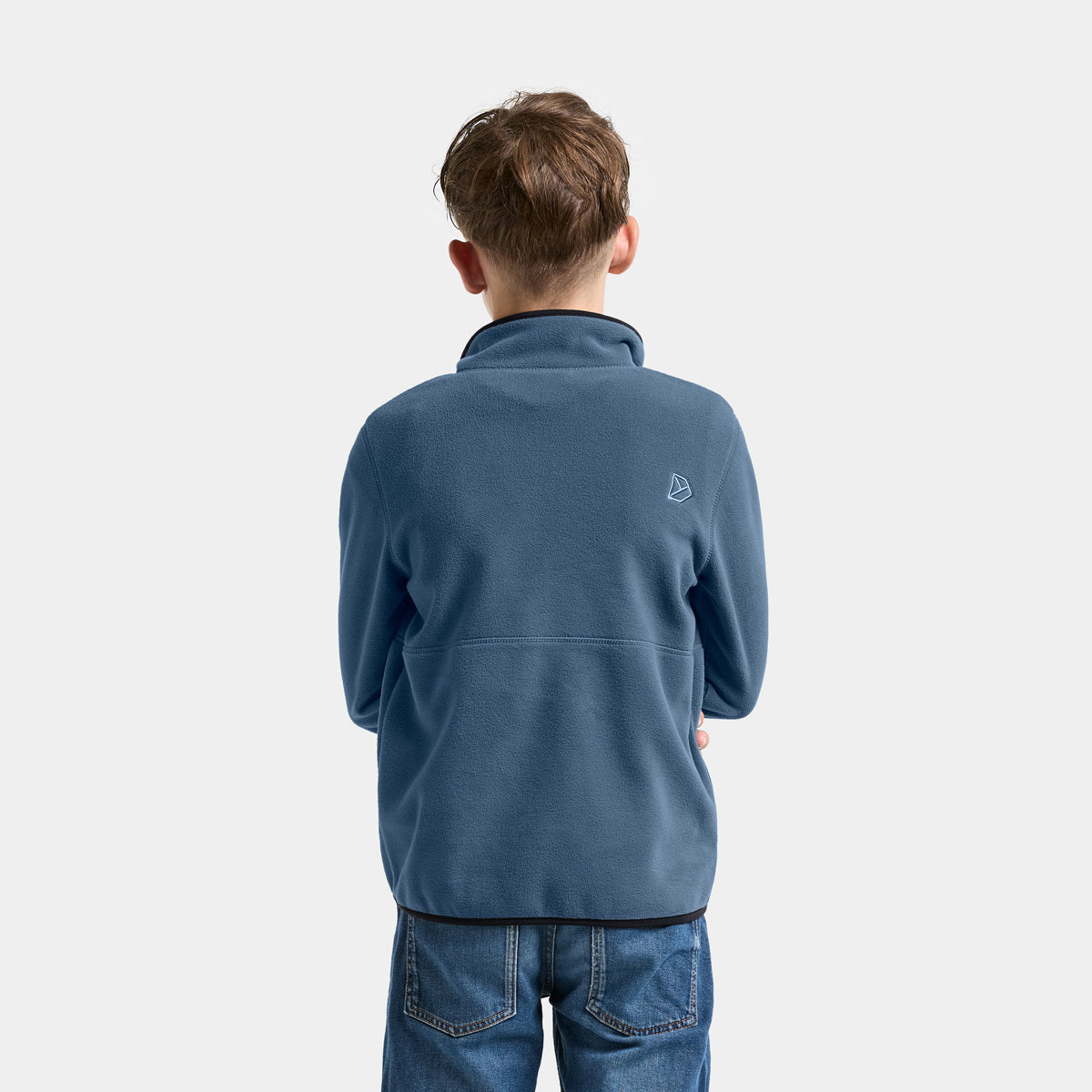 Didriksons Youth Rubi Half Zip Fleece (Blue Fog)