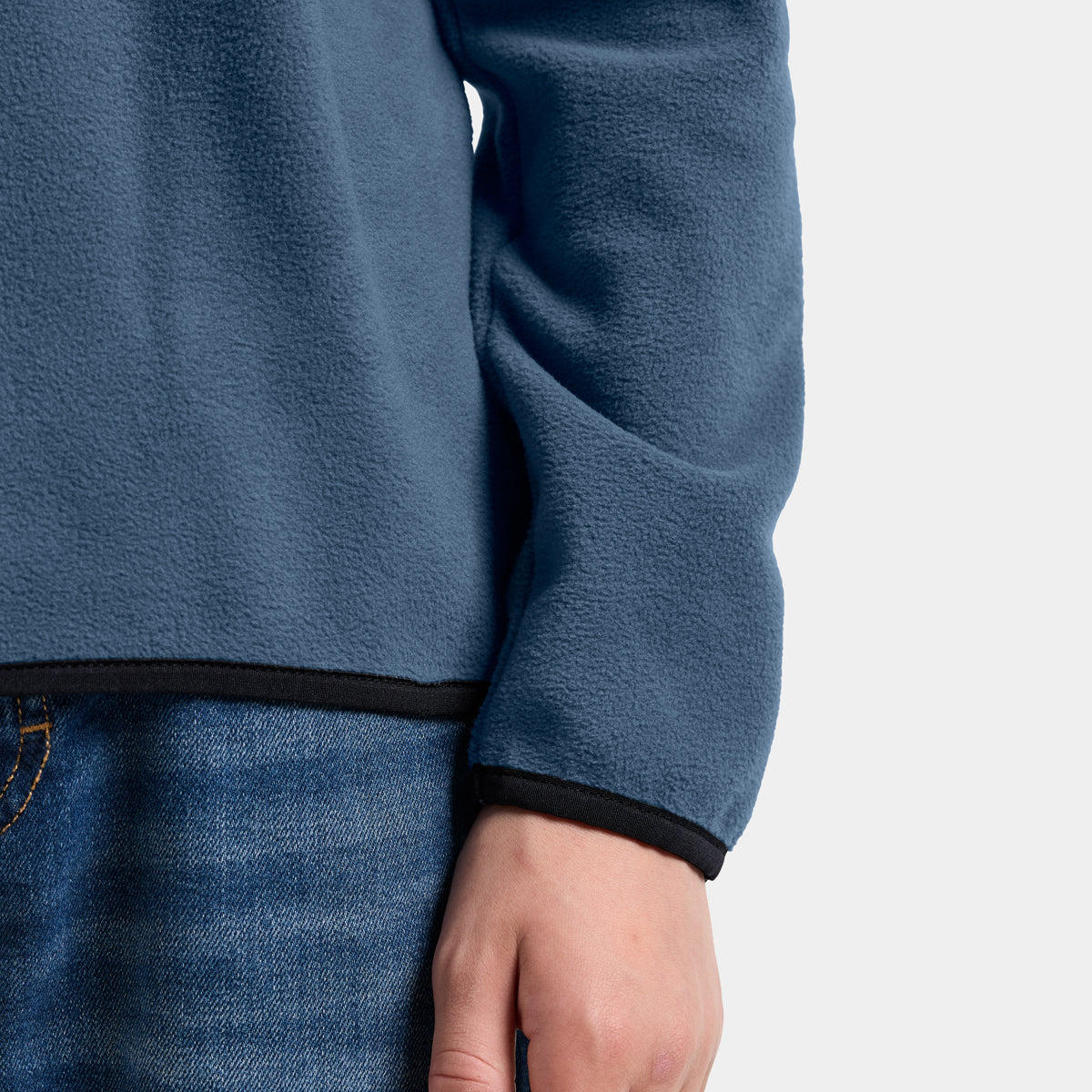 Didriksons Youth Rubi Half Zip Fleece (Blue Fog)