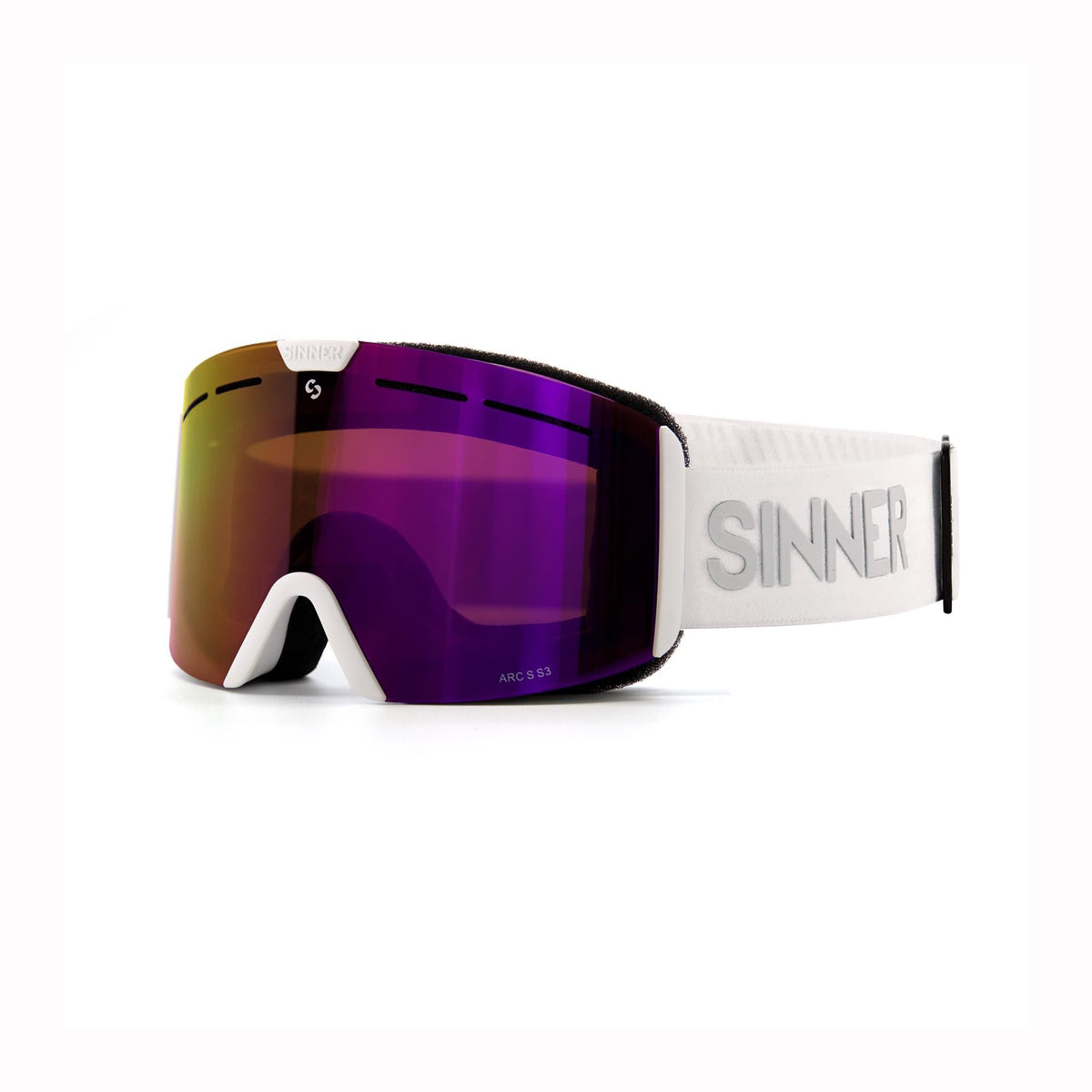 Sinner Arc S Youth Ski Goggles 10 yrs + (White)