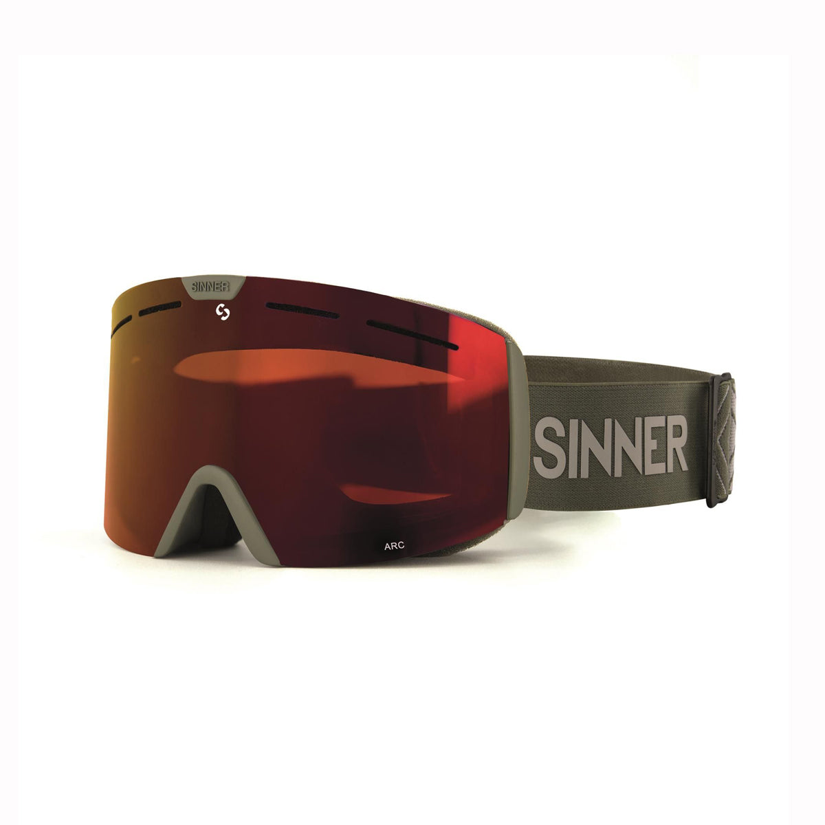 Sinner Arc S Youth Ski Goggles 10 yrs + (Green Moss)