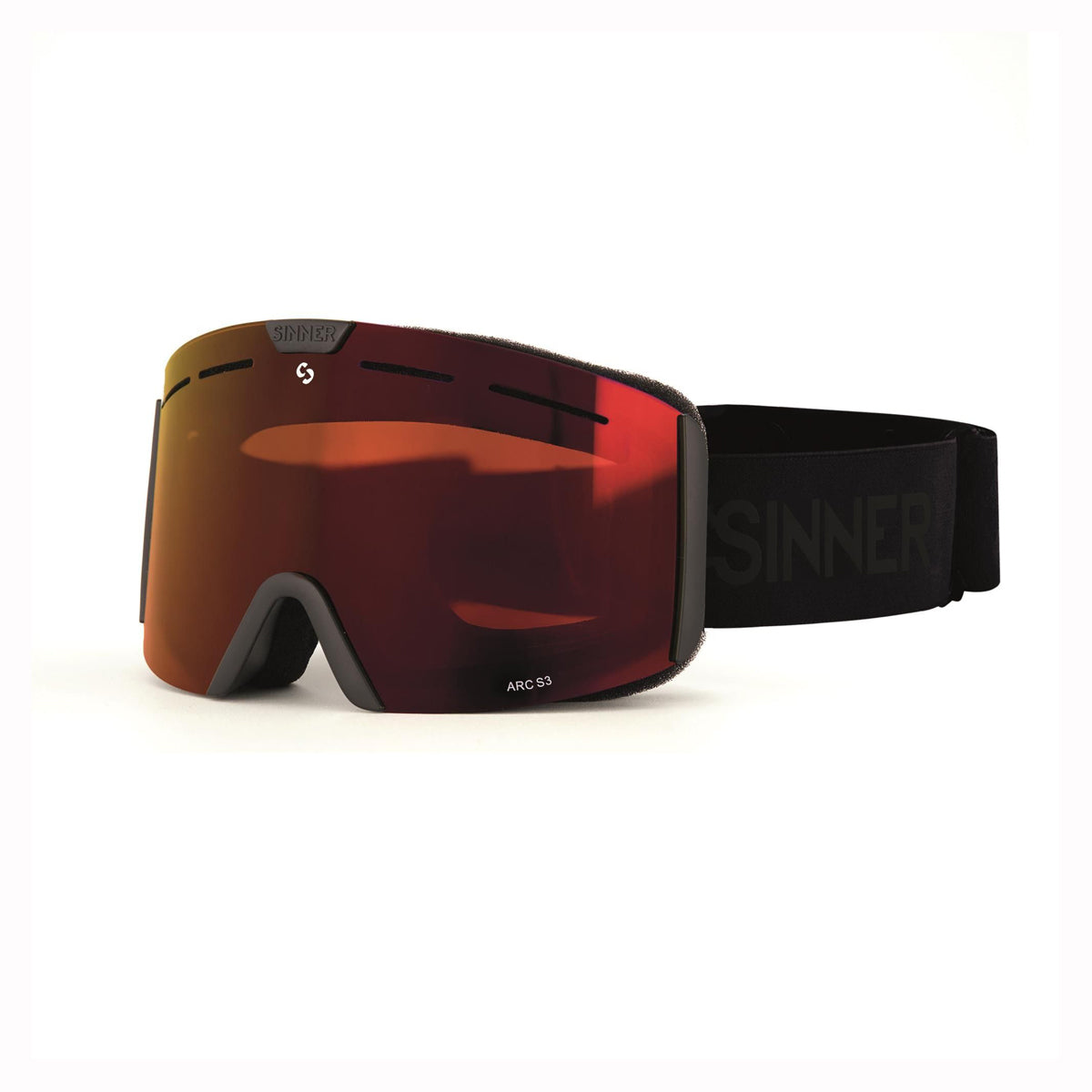 Sinner Arc S Youth Ski Goggles 10 yrs + (Black)