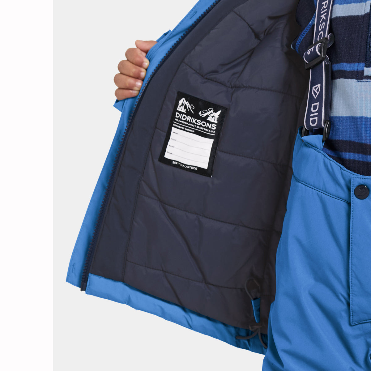 Didriksons Skare Kids Waterproof Insulated Ski Set (Sapphire Blue)