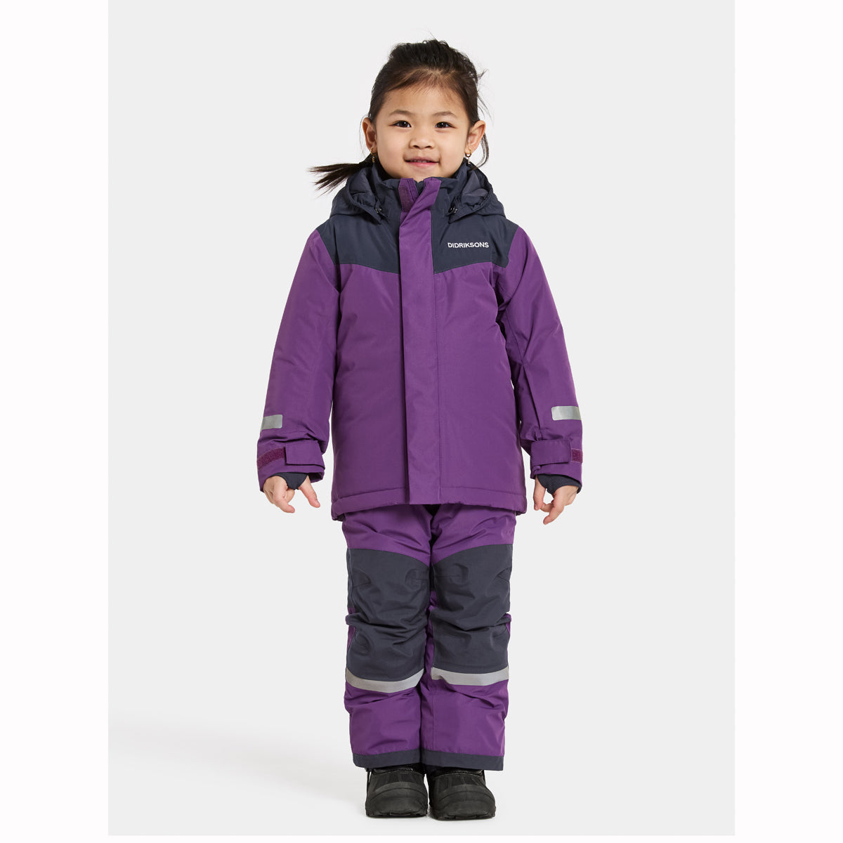 Didriksons Skare Kids Waterproof Insulated Ski Set (Royal Purple)