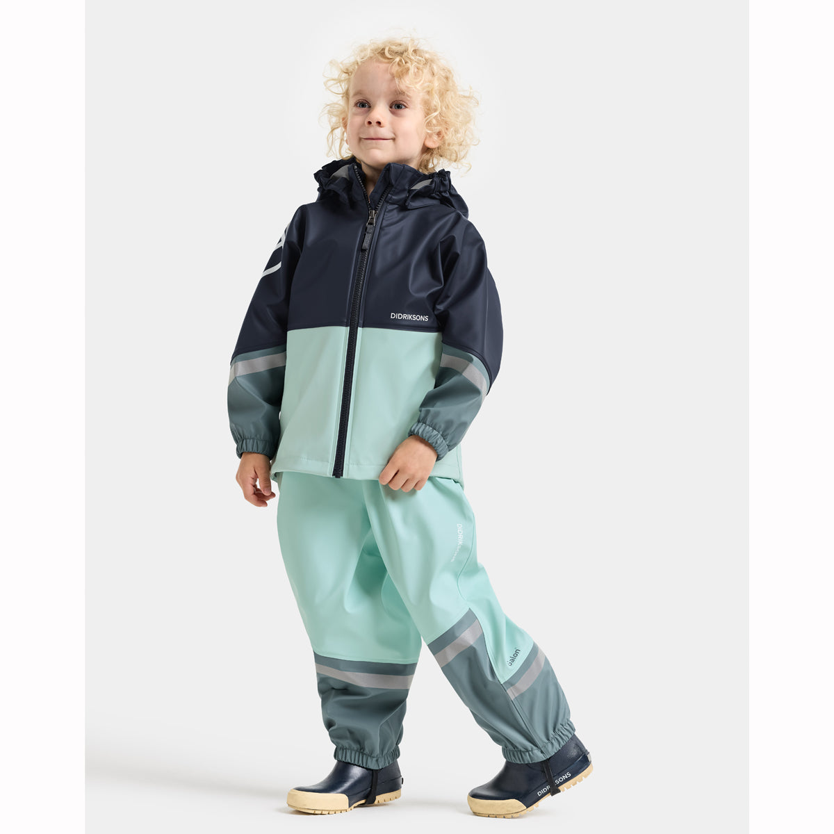 Didriksons Waterman Waterproof Kids Set (Ocean Mint)