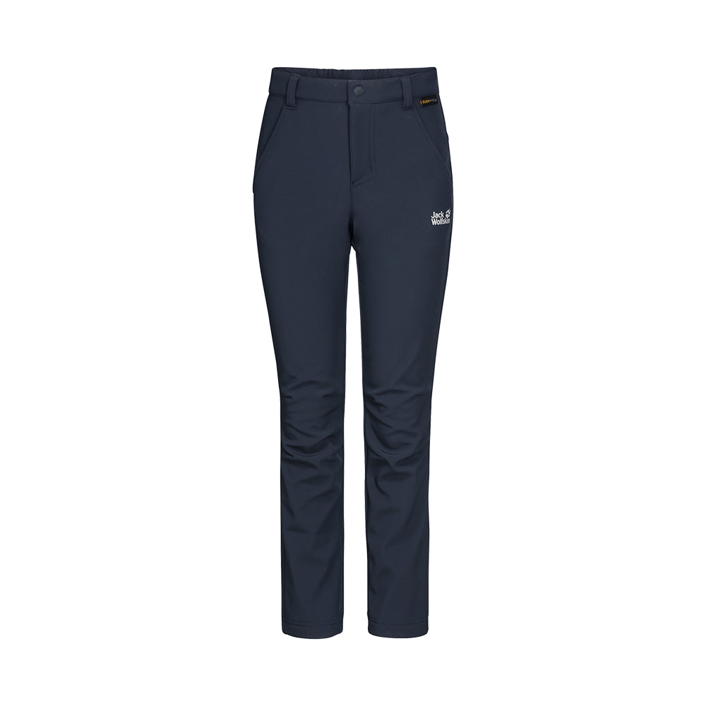 Jack Wolfskin Kids Softshell Trousers in navy