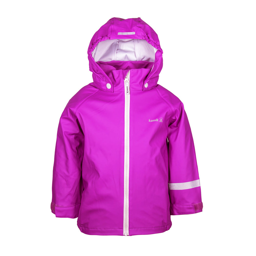 Kamik Spot Kids Waterproof Jacket (Magenta Neon)
