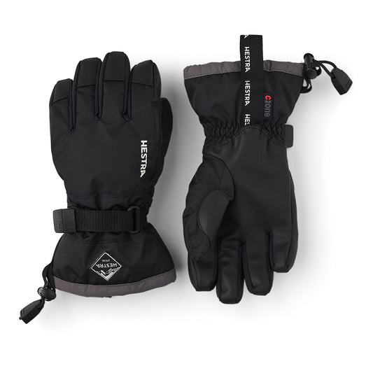 HESTRA C-ZONE KIDS SKI GLOVES IN BLACK