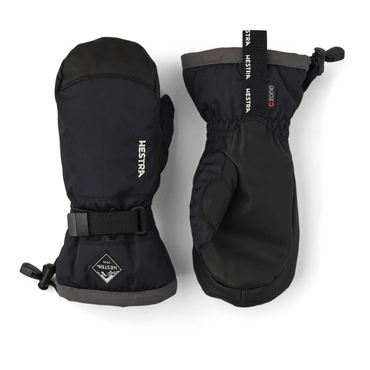 Hestra c-zone kids mittens in black