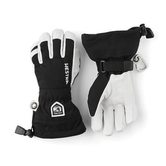 Hestra Army Leather Heli Ski Gloves in Black