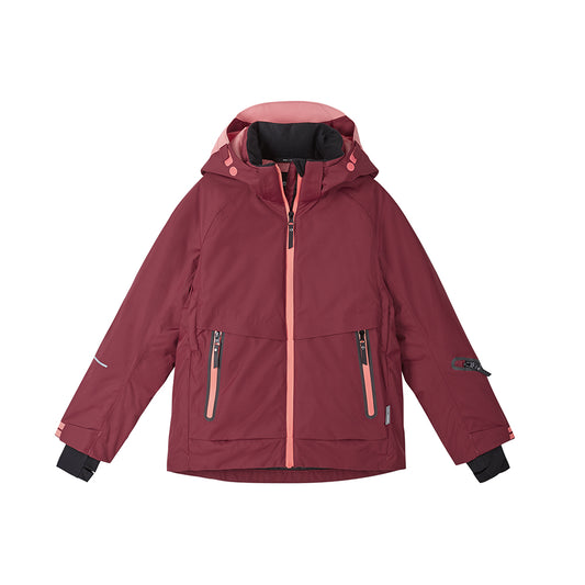 Reima girls Posio ski jacket for teens in red