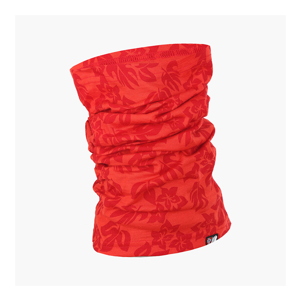 Skogstad kids merino wool neck gaiter in red