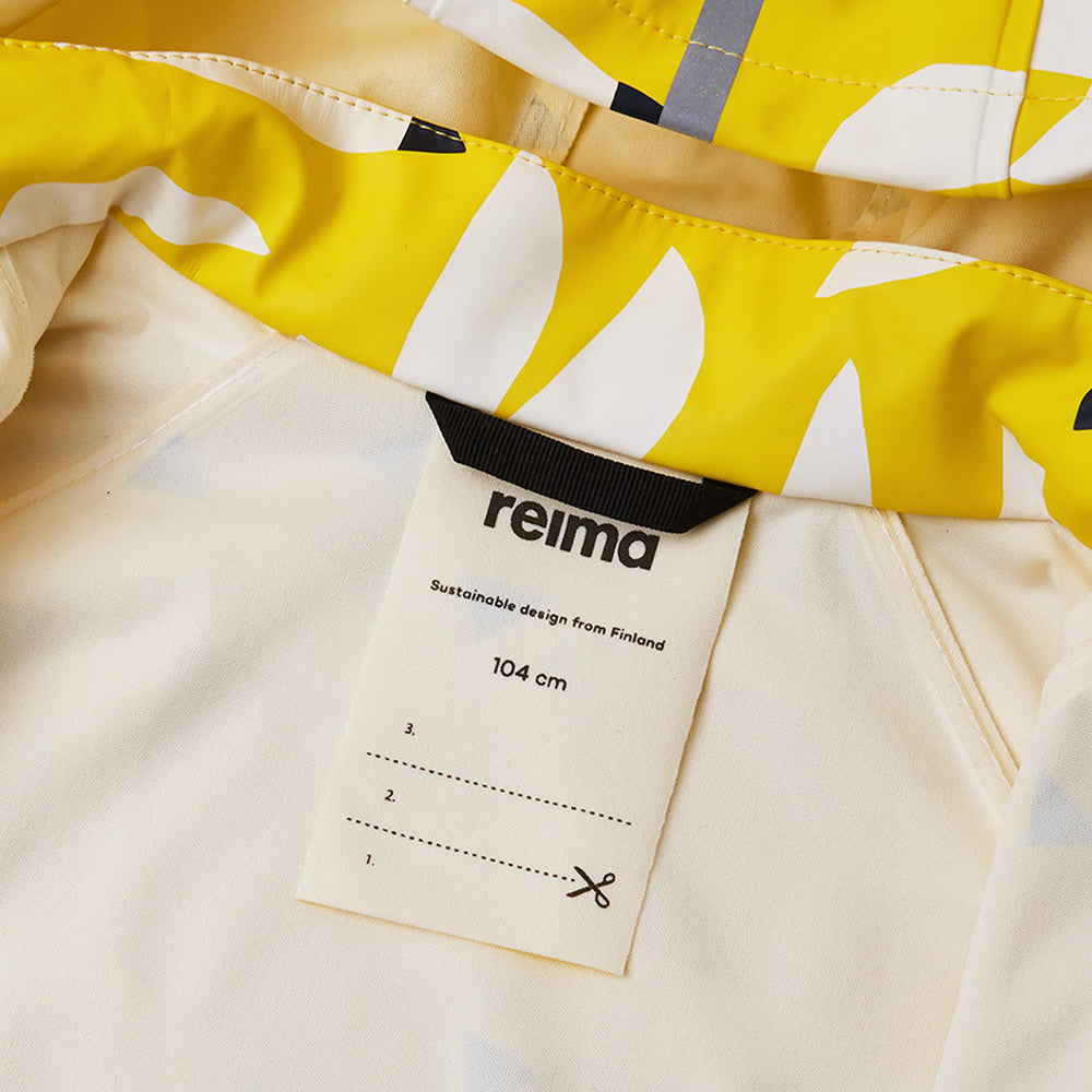Reima Vesi Kids Waterproof Jacket (Yellow Birds)