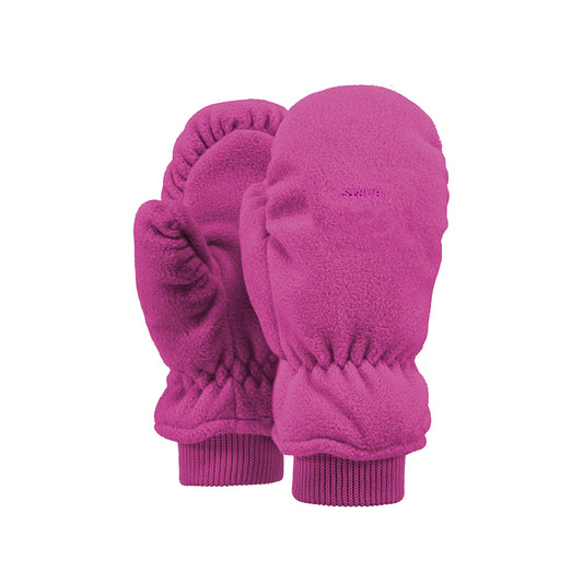 Barts kids fleece mittens in pink