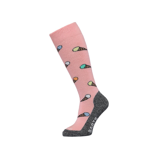 Barts girls ski socks with pink with little ice creams print