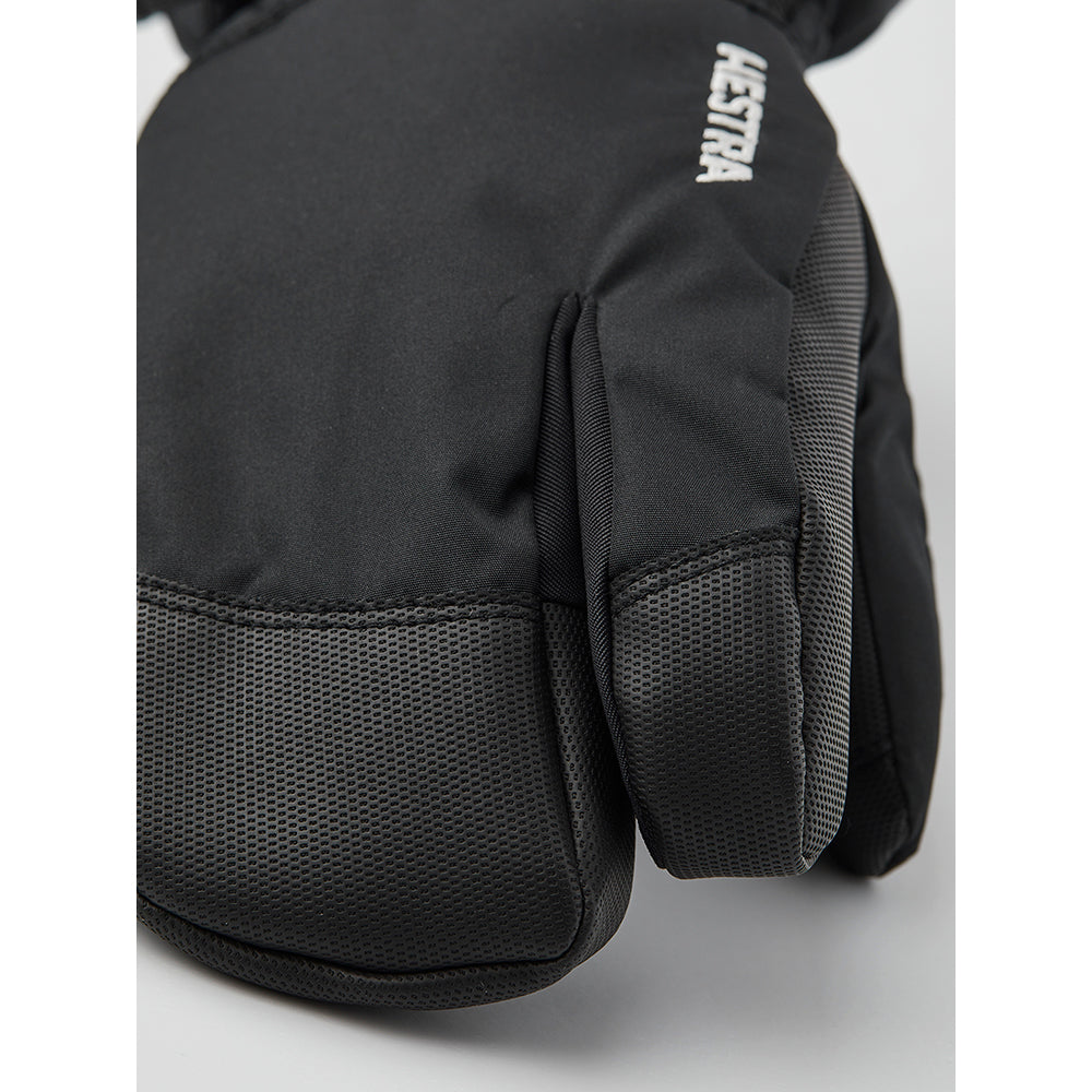 Hestra C-Zone Jr 3-Fingered Kids Ski Gloves (Black)