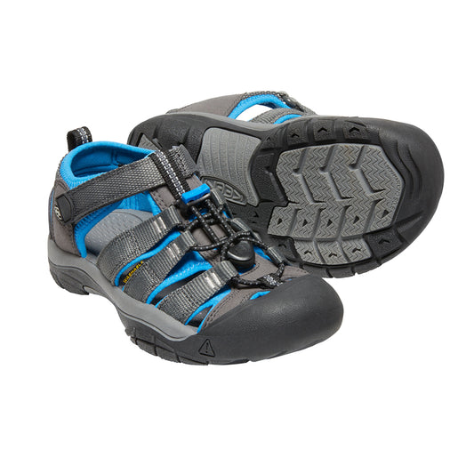 Keen Kids Newport sandals in grey with blue lining