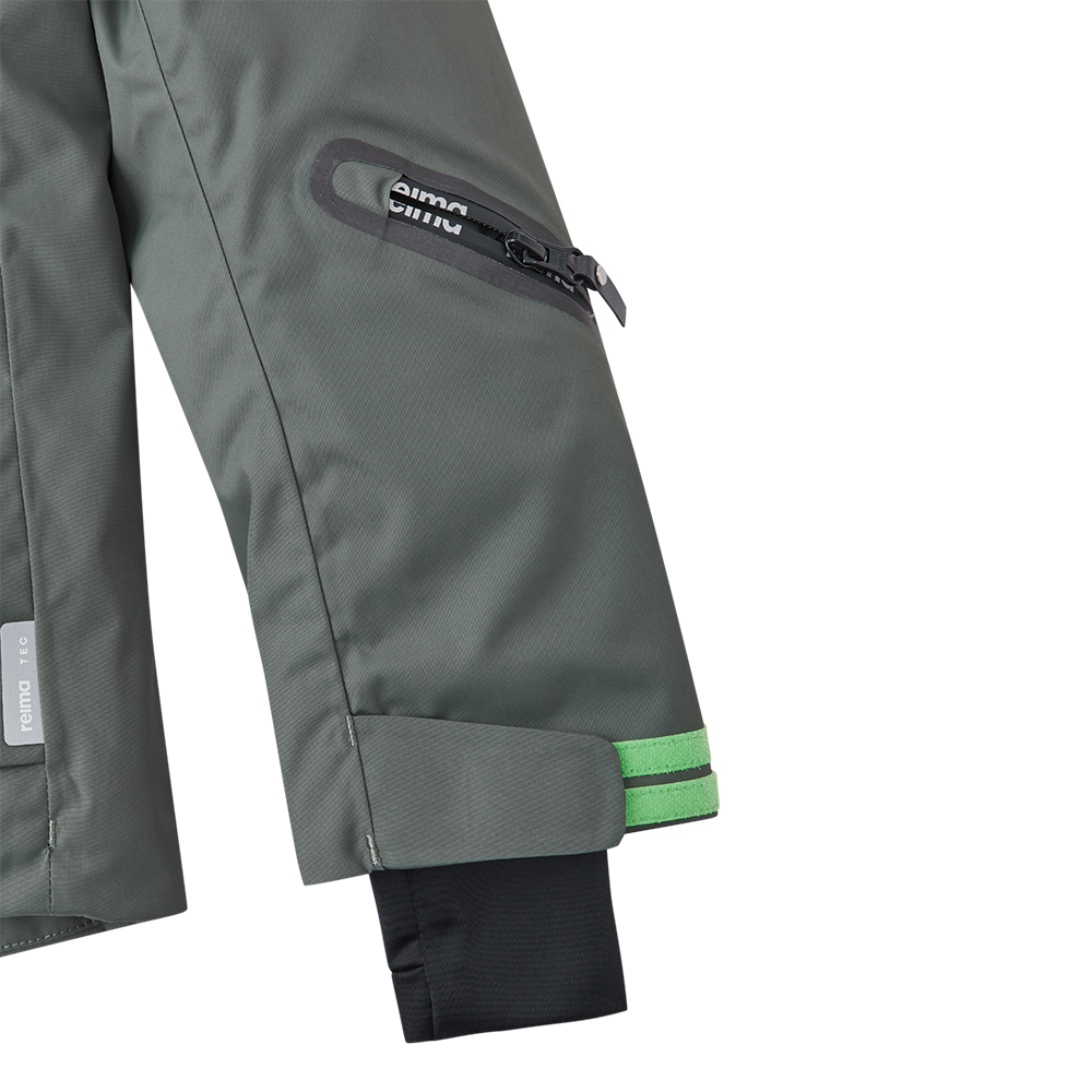 Reima Boys Tirro Waterproof Ski Jacket (Thyme Green)
