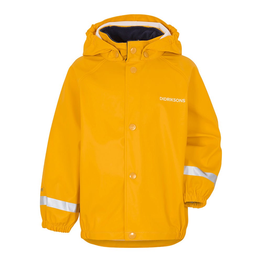 Didriksons Slaskeman Kids Waterproof Jacket (Yellow) – Little Adventure ...