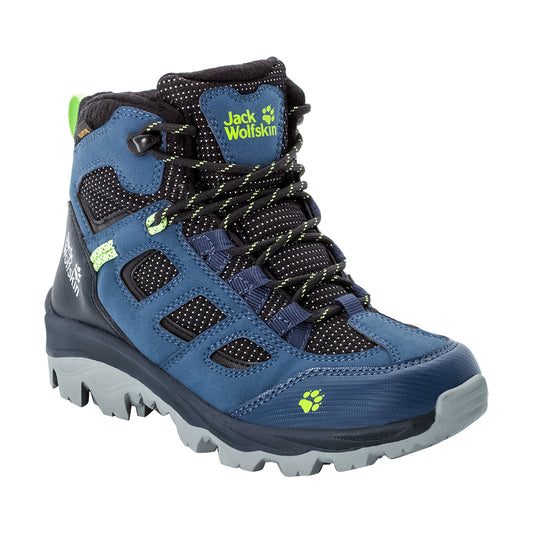 Jack Wolfskin Vojo Texapore Mid Kids Hiking Boots in blue