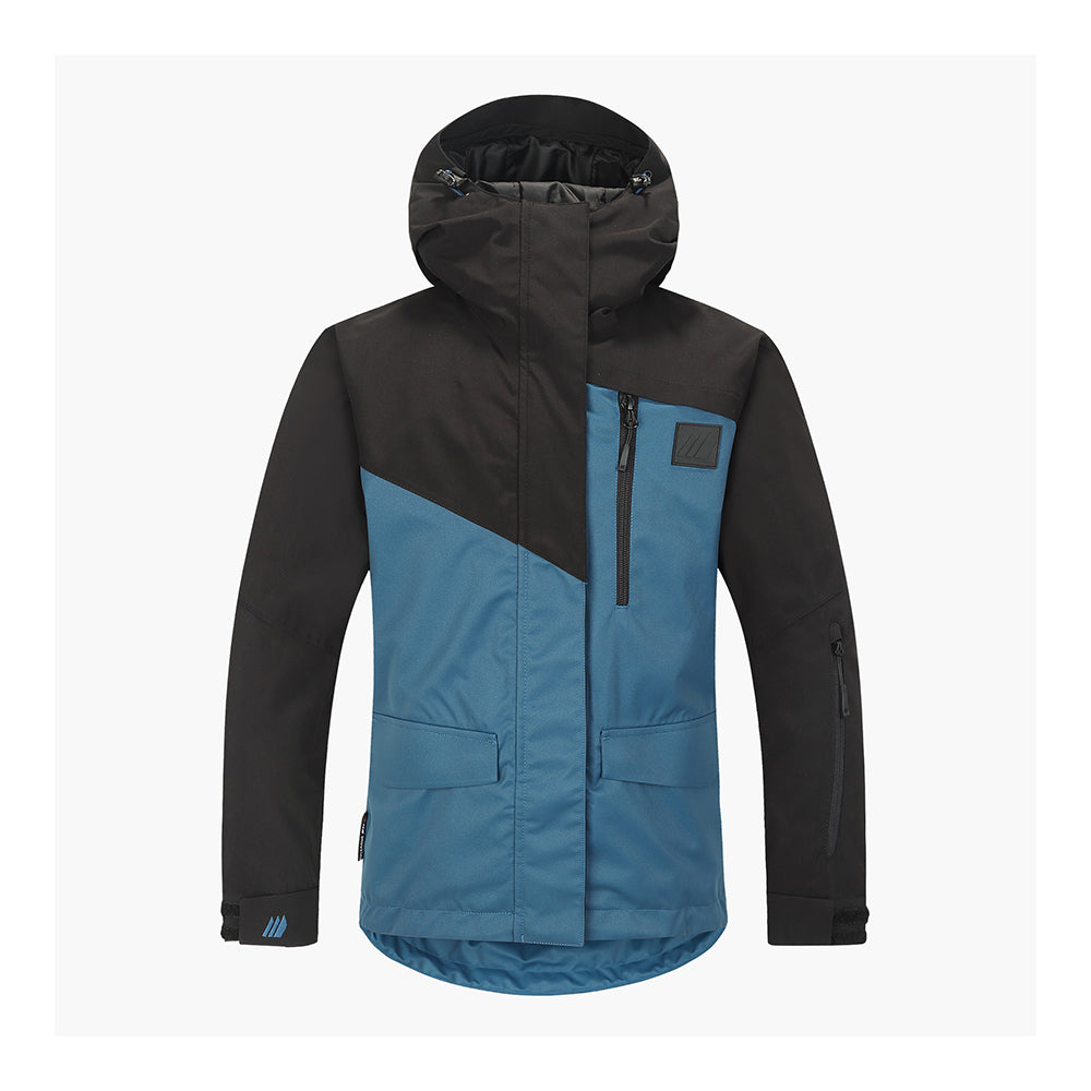 Skogstad kids ski jacket in blue and black