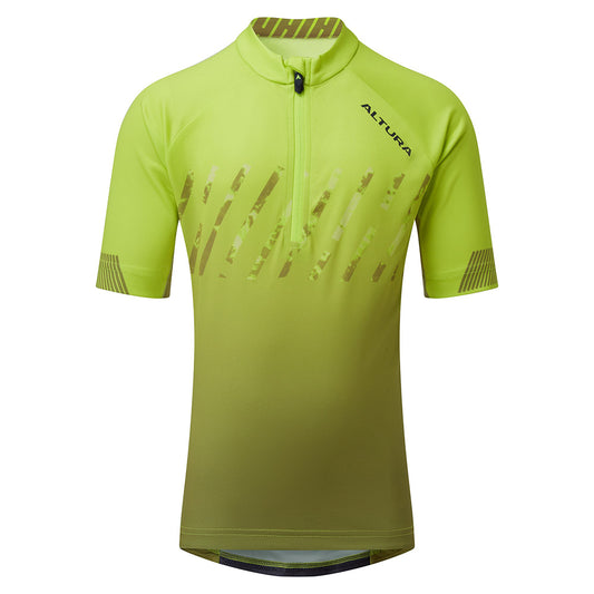 Altura kids cycling jersey in yellow