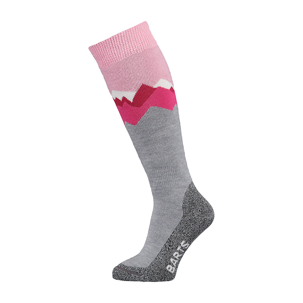 Barts kids ski socks mountains in pink