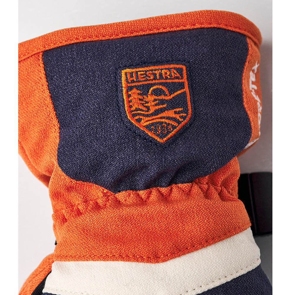 Hestra Gore-Tex Atlas Kids Ski Gloves (Orange)