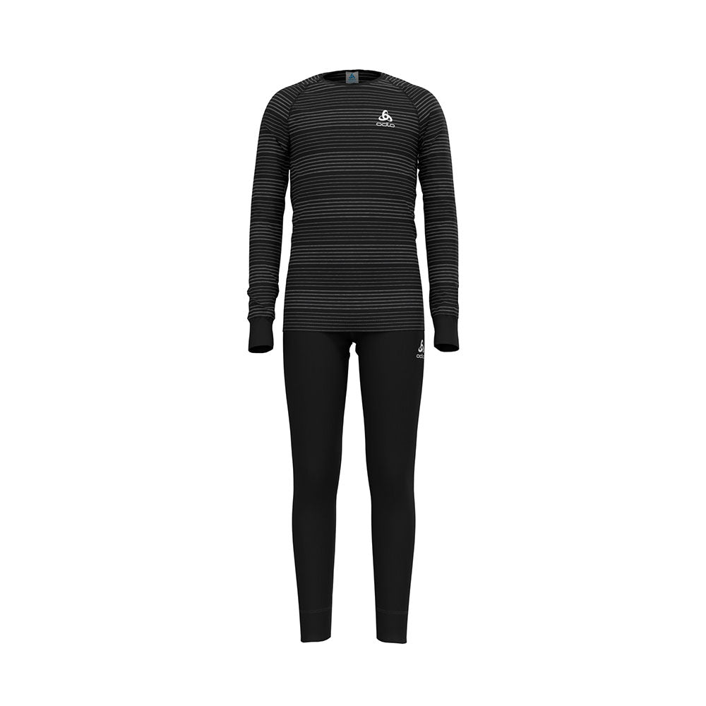 Odlo Kids Thermal Set (Black / Grey Melange)