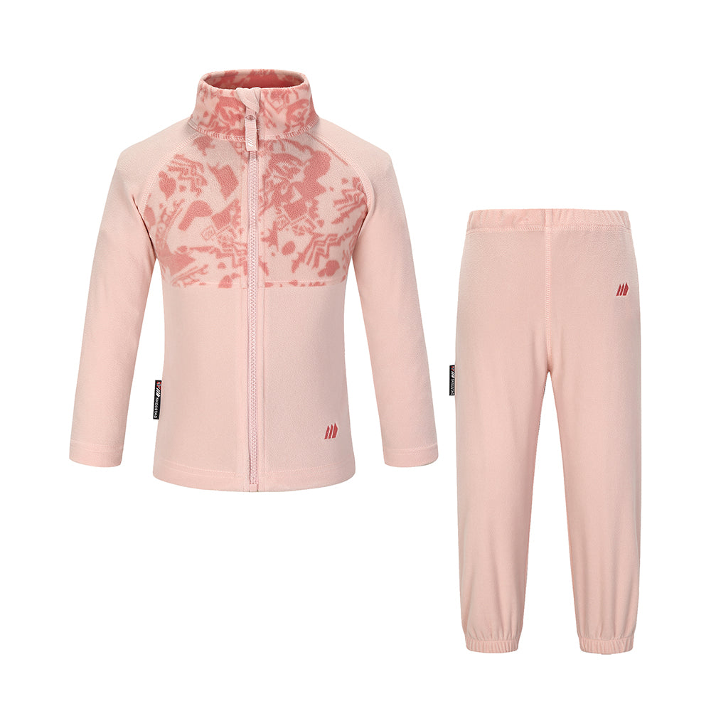 Skogstad girls pink fleece and jacket set