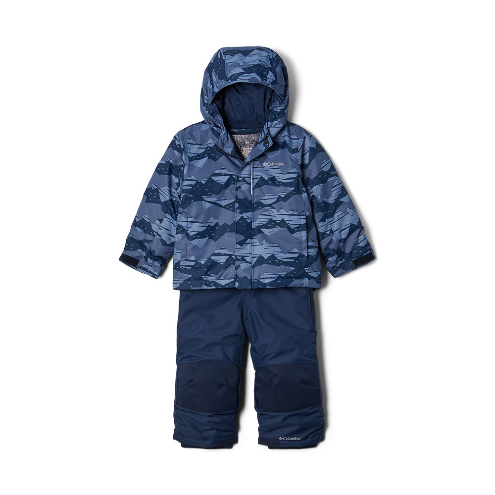 Columbia Buga kids ski set in navy 