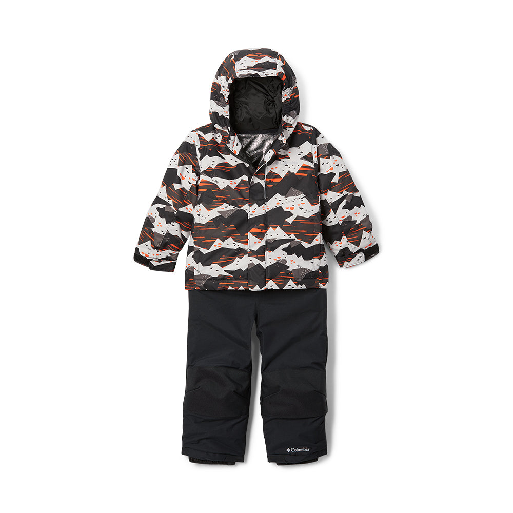 Columbia kids ski set in black and white