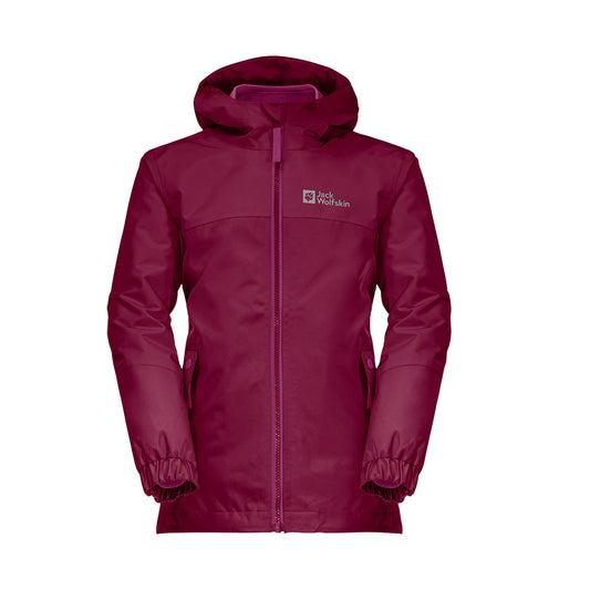 Jack Wolfskin girls Iceland Jacket in Ruby Red