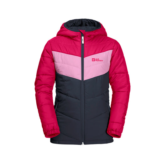 Jack Wolfskin Kids Three Hills Puffer Jacket in pink