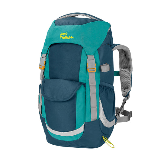 Jack Wolfskin Kids Explorer 20 Rucksack in navy and green