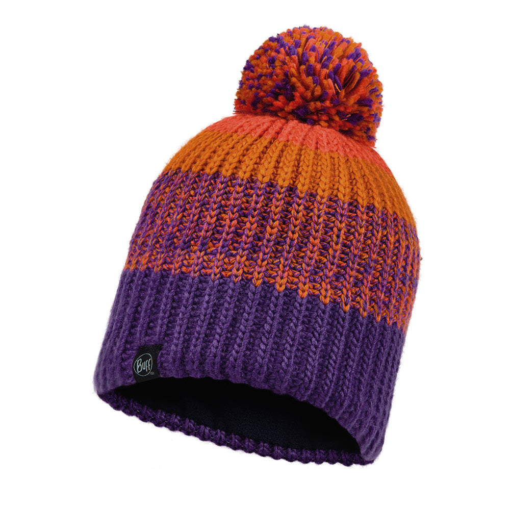 Buff Junior Knitted Bobble Hat (Purple)