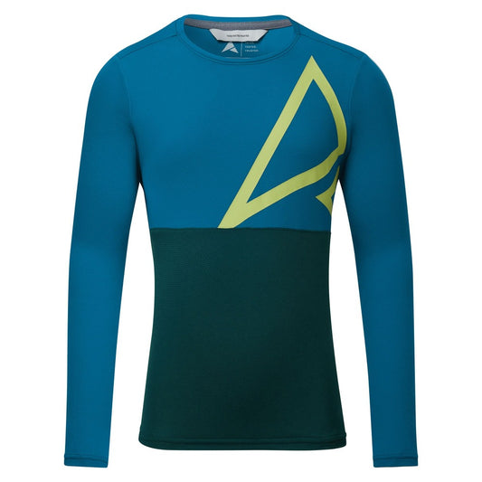 Kids mountain bike long sleeved jersey in blue