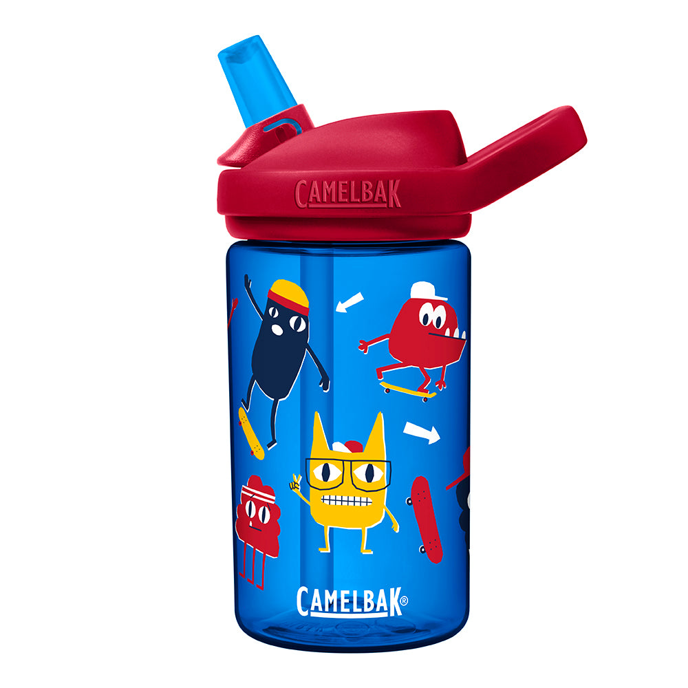 Camelbak Eddy Kids 0.4L Water Bottle (Skate Monsters)-Little Adventure Shop
