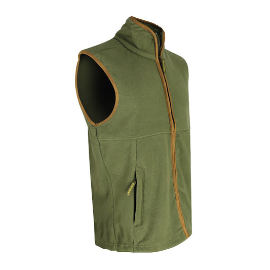 Kids Country Fleece Gilet (Olive Green)