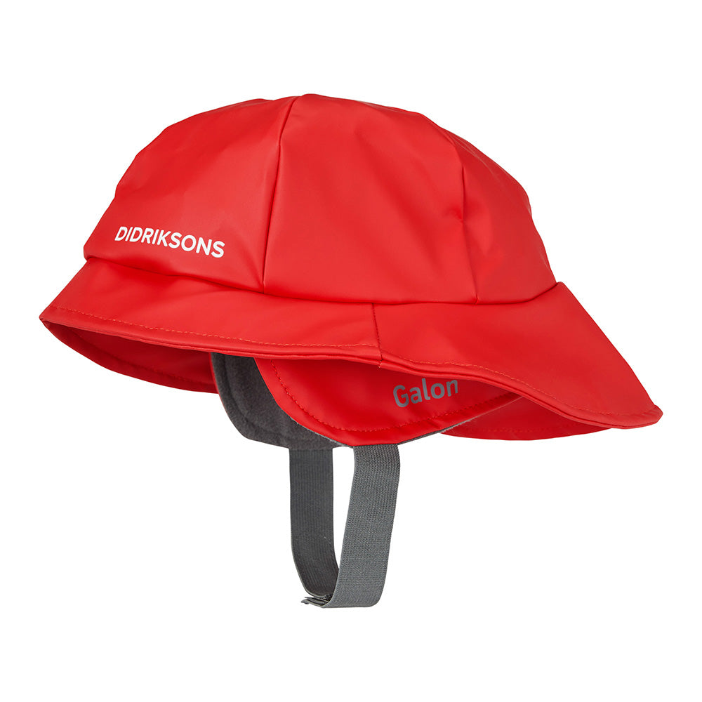 Didriksons Kids Southwest PU Rain Hat (Red)