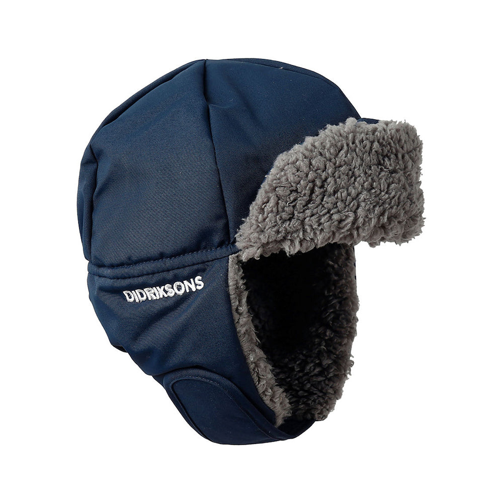 Didriksons Biggles kids winter hat in navy