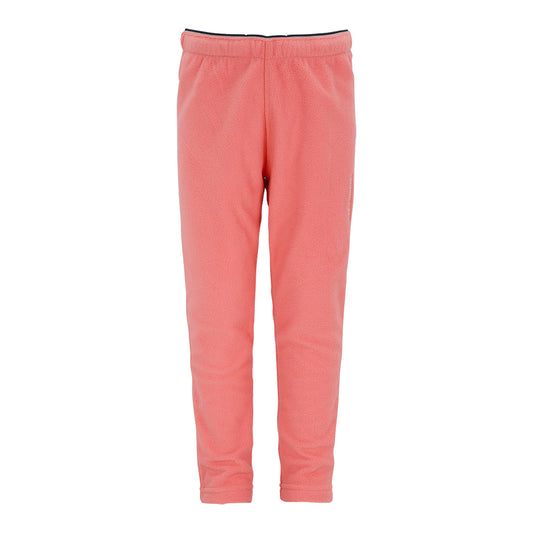 Didriksons kids fleece trousers in peach pink