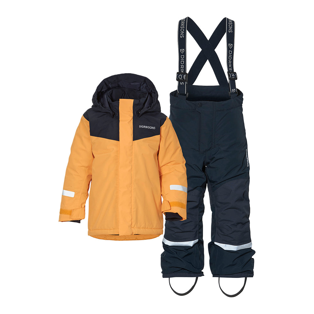 Didriksons Skare Kids Waterproof Insulated Set in Fire Yellow