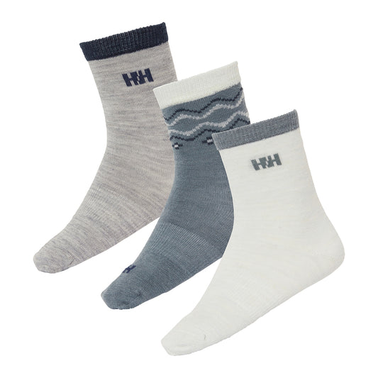 Helly Hansen Kids Wool Socks (Greys)