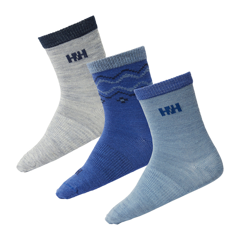 Helly Hansen Kids Wool Socks (Blue Grey)
