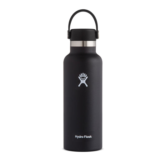 Hydro Flask 18oz Standard Mouth Bottle (Black)