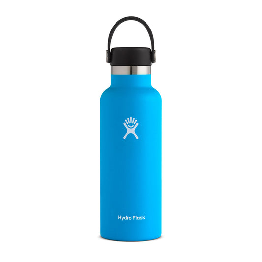Hydroflask 18oz Standard Mouth Bottle pacific blue colour