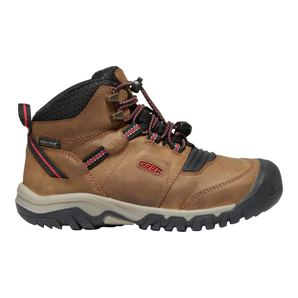 Keen Kids Ridge Flex Waterproof Boots (Bison)